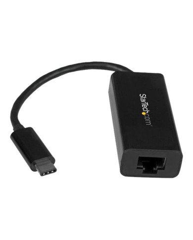 StarTechcom USB C to Gigabit Ethernet Adapter  Black  USB 31 to RJ