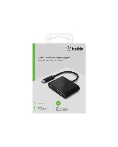 Belkin USBC to VGA  Charge Adapter  Adapter  24 pin USBC male to 