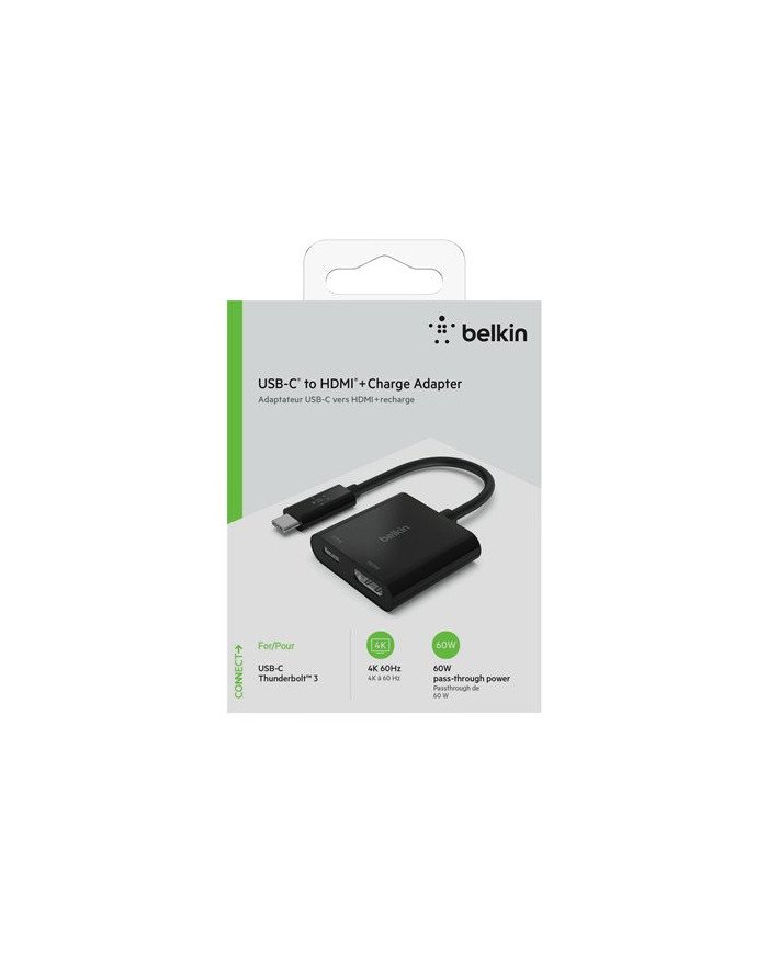 Belkin USBC to HDMI  Charge Adapter  Adapter  24 pin USBC male to