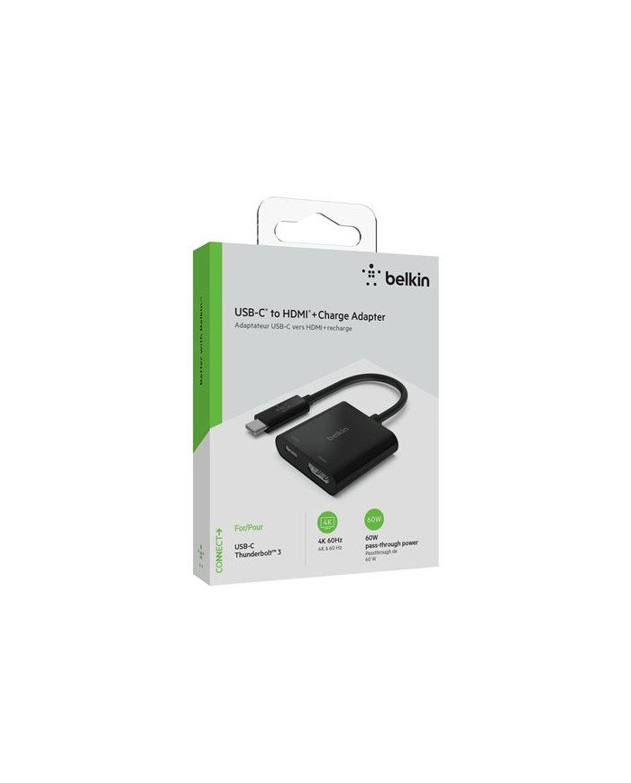 Belkin USBC to HDMI  Charge Adapter  Adapter  24 pin USBC male to