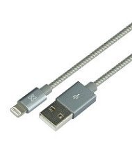 Klip Xtreme  USB cable  4 pin USB Type A  05 m  Gray  Braided