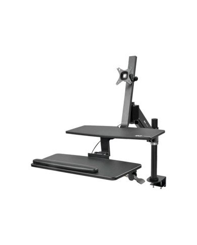 Tripp Lite Sit Stand Desktop Workstation Adjustable Standing Desk w C