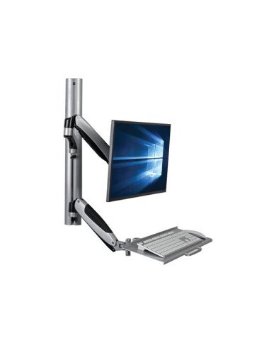 Tripp Lite SingleDisplay SitStand WallMount Workstation with ThinC