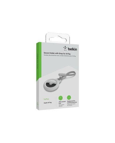 Belkin  Secure holder with strap for antiloss Bluetooth tag  white 