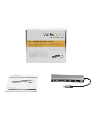 StarTechcom USB C Multiport Adapter  USBC Travel Dock to 4K HDMI 3