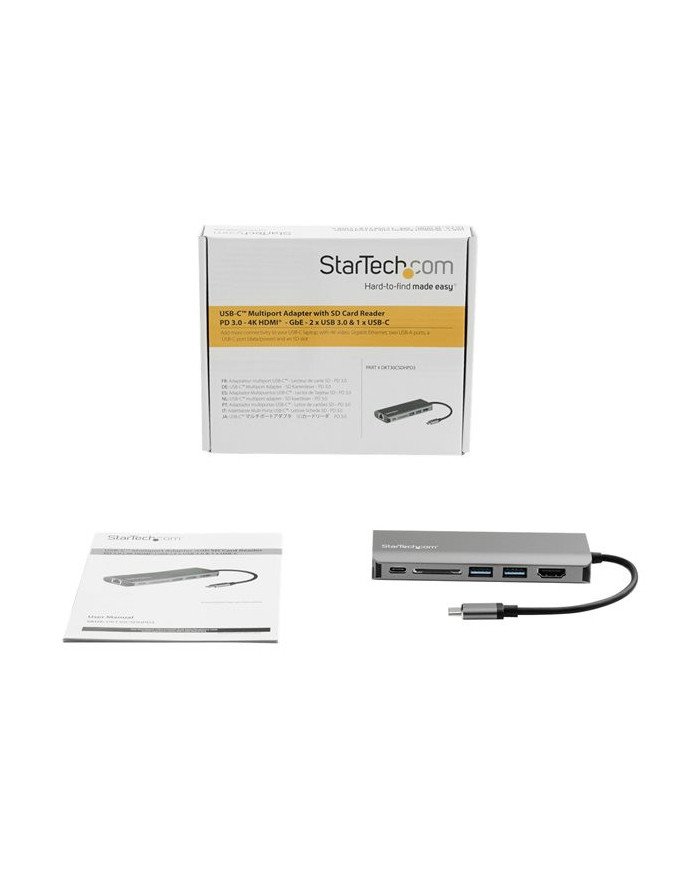 StarTechcom USB C Multiport Adapter  USBC Travel Dock to 4K HDMI 3
