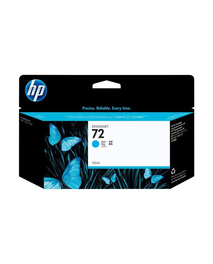HP 72  130 ml  cyan  original  DesignJet  ink cartridge  for Des