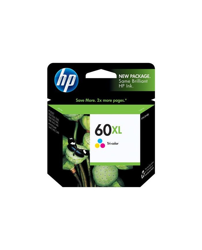 HP 60XL  11 ml  High Yield  color cyan magenta yellow  origina