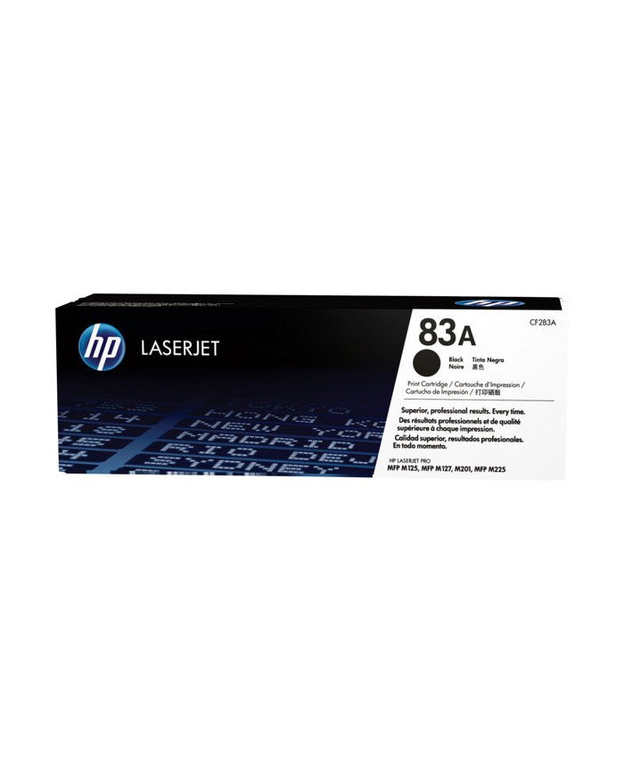 HP 83A  Black  original  LaserJet  toner cartridge CF283A  for 