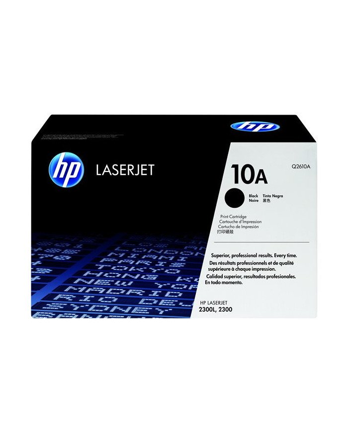 HP 10A  Black  original  LaserJet  toner cartridge Q2610A  for 