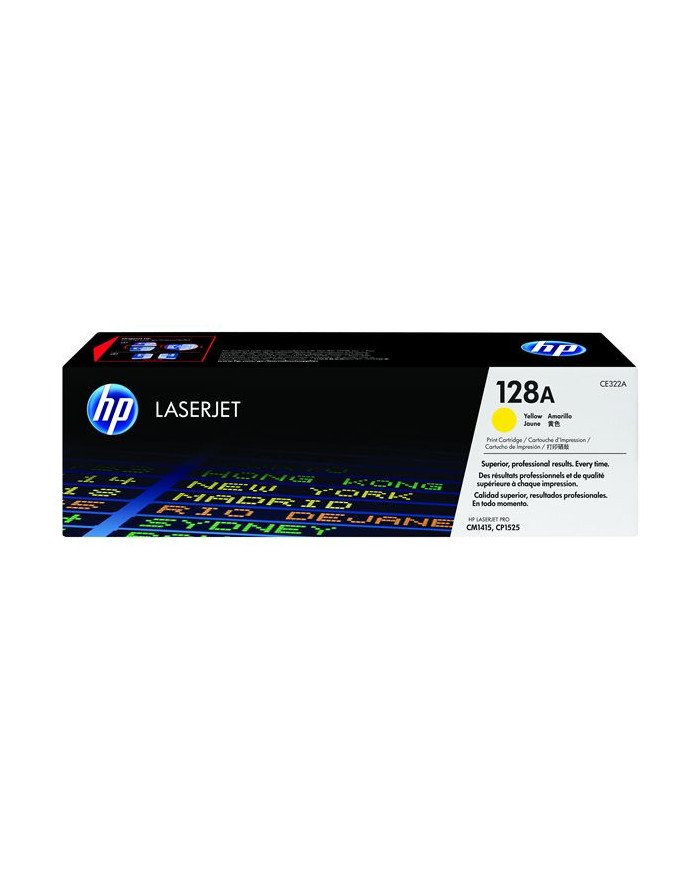 HP 128A  Yellow  original  LaserJet  toner cartridge CE322A  fo