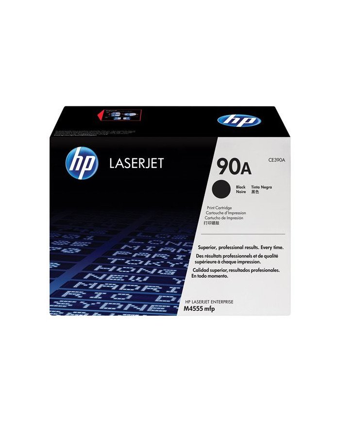 HP 90A  Black  original  LaserJet  toner cartridge CE390A  for 