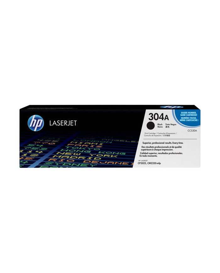 HP 304A  Black  original  LaserJet  toner cartridge CC530A  for