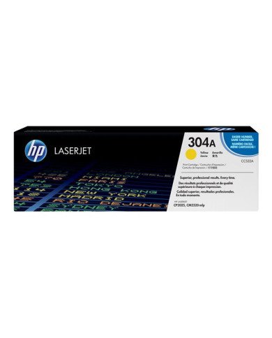 HP 304A  Yellow  original  LaserJet  toner cartridge CC532A  fo