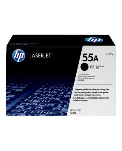 HP 55A  Black  original  LaserJet  toner cartridge CE255A  for 