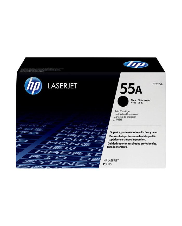 HP 55A  Black  original  LaserJet  toner cartridge CE255A  for 