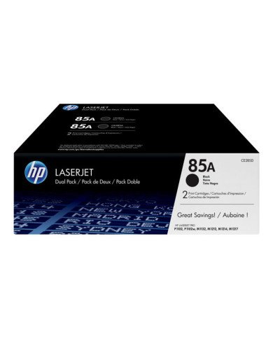 HP 85A  2pack  black  original  LaserJet  toner cartridge CE285