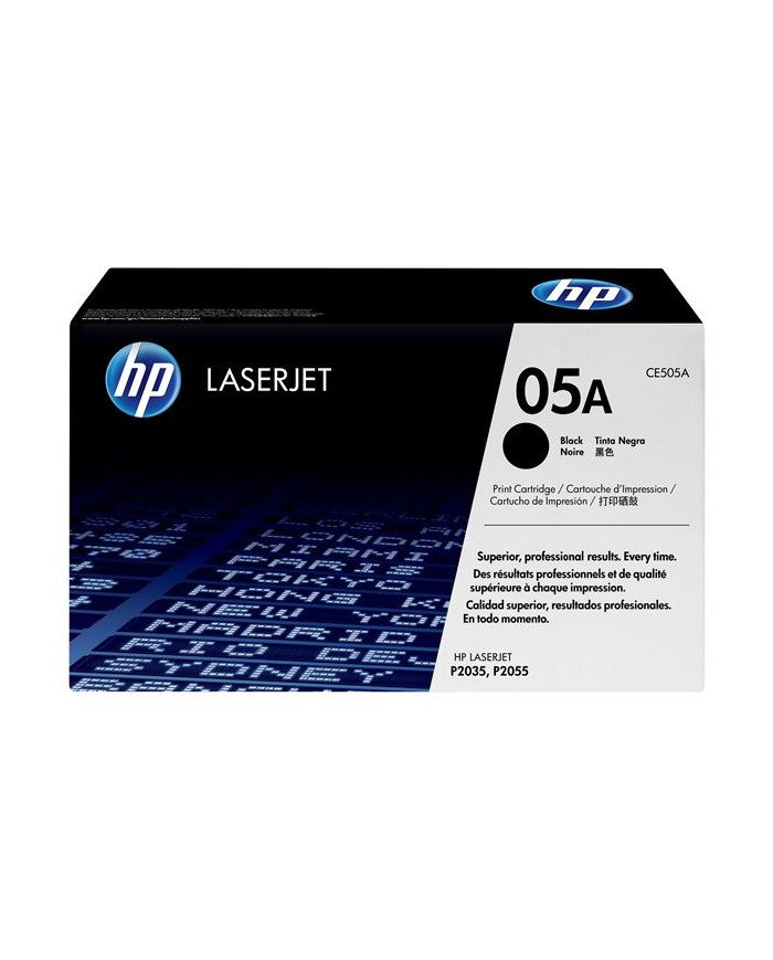 HP 05A  Black  original  LaserJet  toner cartridge CE505A  for 