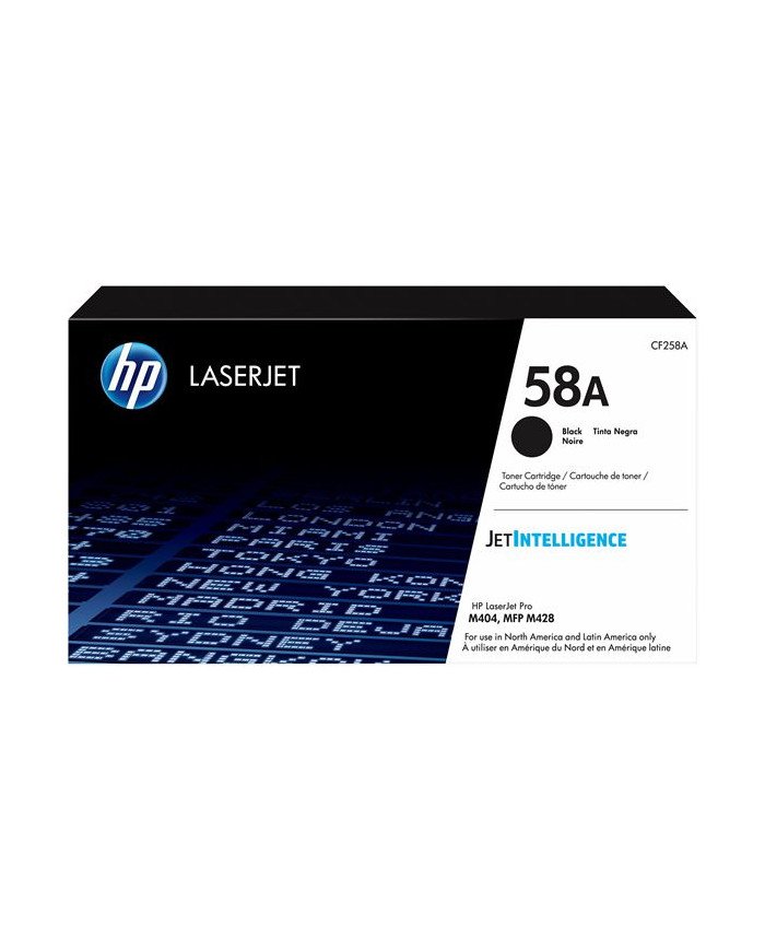 HP 58A  Black  original  LaserJet  toner cartridge CF258A  for 
