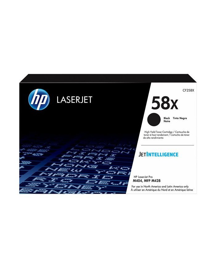 HP 58X  High Capacity  black  original  LaserJet  toner cartridge
