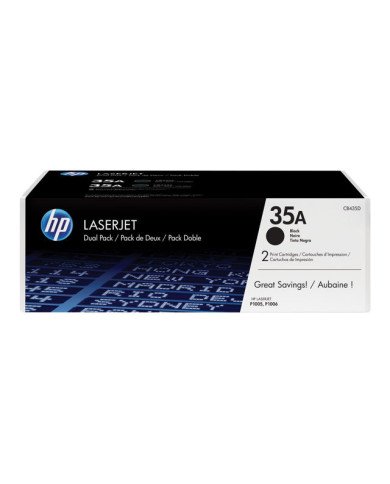 HP 35A  2pack  black  original  LaserJet  toner cartridge CB435