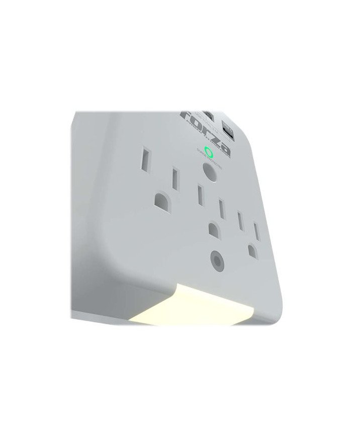 Forza FWT331USBC  Surge protector wall mountable  AC 125 V  1875