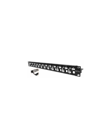 Nexxt  Modular Patch Panel  Cat6A  24P for SFTP Keys Jack  Rack