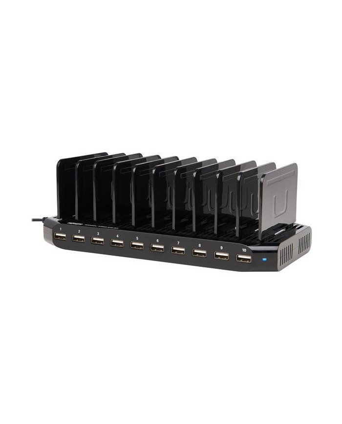 Tripp Lite 10Port USB Charging Station Hub w Adjustable Storage Table