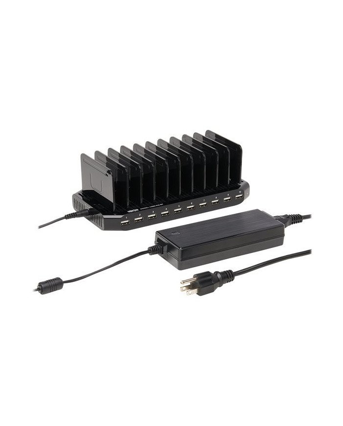 Tripp Lite 10Port USB Charging Station Hub w Adjustable Storage Table