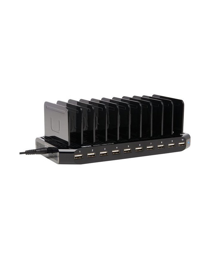 Tripp Lite 10Port USB Charging Station Hub w Adjustable Storage Table