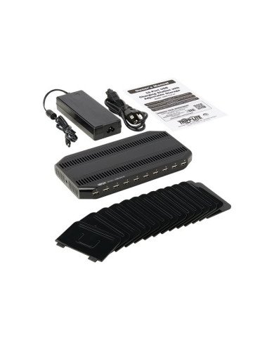 Tripp Lite 10Port USB Charging Station Hub w Adjustable Storage Table