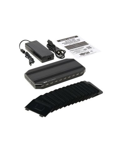 Tripp Lite 10Port USB Charging Station Hub w Adjustable Storage Table