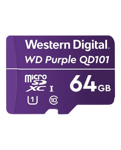 WD Purple SC QD101 WDD064G1P0C  Flash memory card  64 GB  UHSI U1 