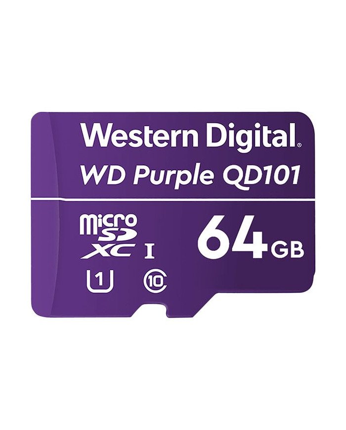 WD Purple SC QD101 WDD064G1P0C  Flash memory card  64 GB  UHSI U1 
