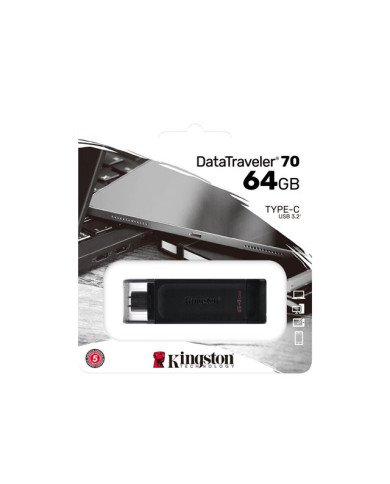 Kingston DataTraveler 70  USB flash drive  64 GB  USBC 32 Gen 1