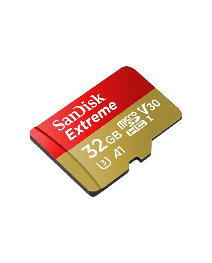 SanDisk Extreme  Flash memory card microSDHC to SD adapter included