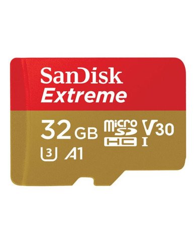 SanDisk Extreme  Flash memory card microSDHC to SD adapter included