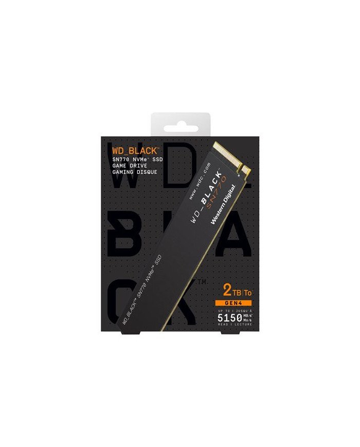 WDBLACK SN770 WDS500G3X0E  SSD  500 GB  internal  M2 2280  PCIe