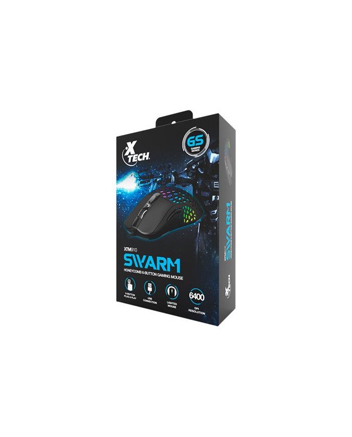 Xtech SWARM XTM910  Mouse  righthanded  optical  6 buttons  wir