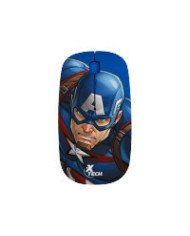 Xtech  XTMM340CA  Mouse  24 GHz  Wireless  Blue  Marvel Captai