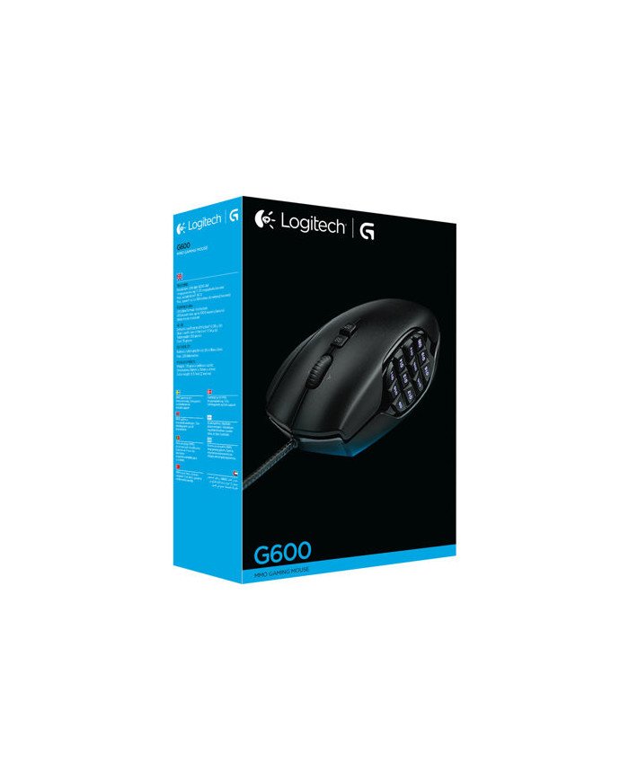 Logitech Gaming Mouse G600 MMO  Mouse  righthanded  laser  20 but
