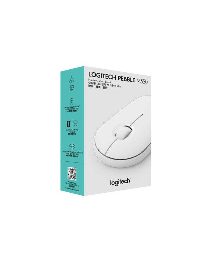 Logitech Pebble M350  Mouse  optical  3 buttons  wireless  Blueto