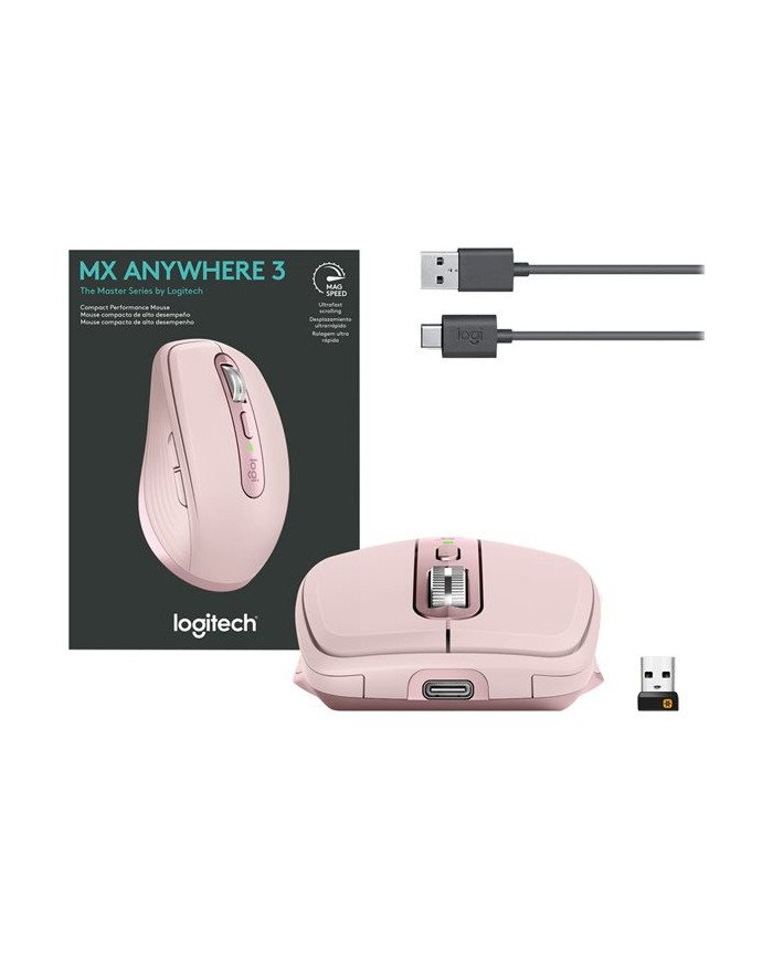 Logitech MX Anywhere 3  Mouse  laser  6 buttons  wireless  Blueto