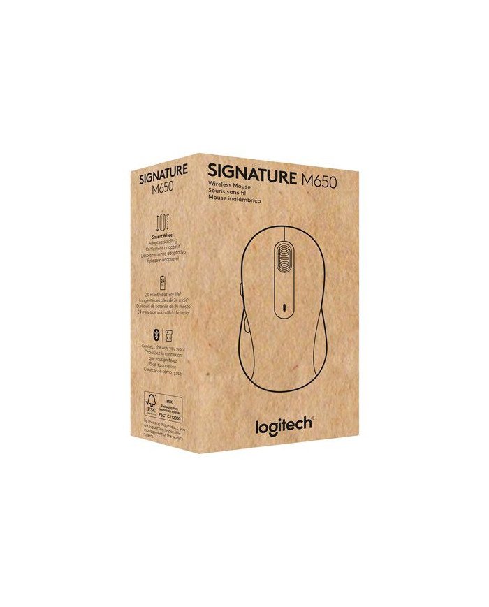 Logitech Signature M650  Mouse  righthanded  wireless  Bluetooth 