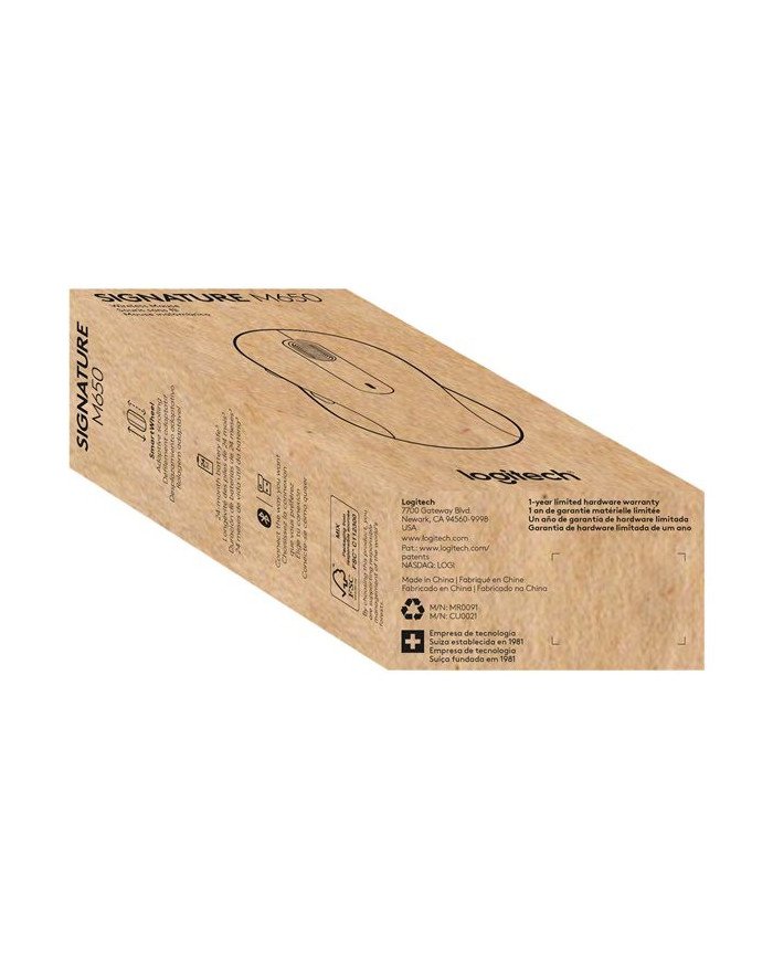 Logitech Signature M650  Mouse  righthanded  wireless  Bluetooth 