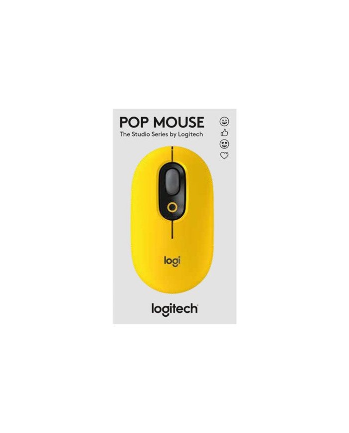 Logitech POP  Mouse  customizable emoji  optical  4 buttons  wire