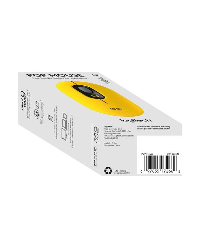 Logitech POP  Mouse  customizable emoji  optical  4 buttons  wire