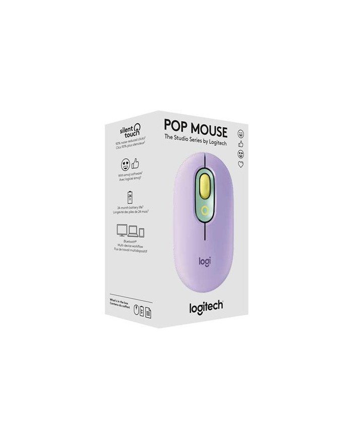 Logitech POP  Mouse  compact  optical  4 buttons  wireless  Blue
