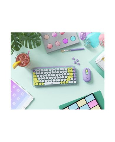 Logitech POP  Mouse  compact  optical  4 buttons  wireless  Blue