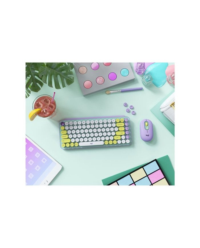 Logitech POP  Mouse  compact  optical  4 buttons  wireless  Blue